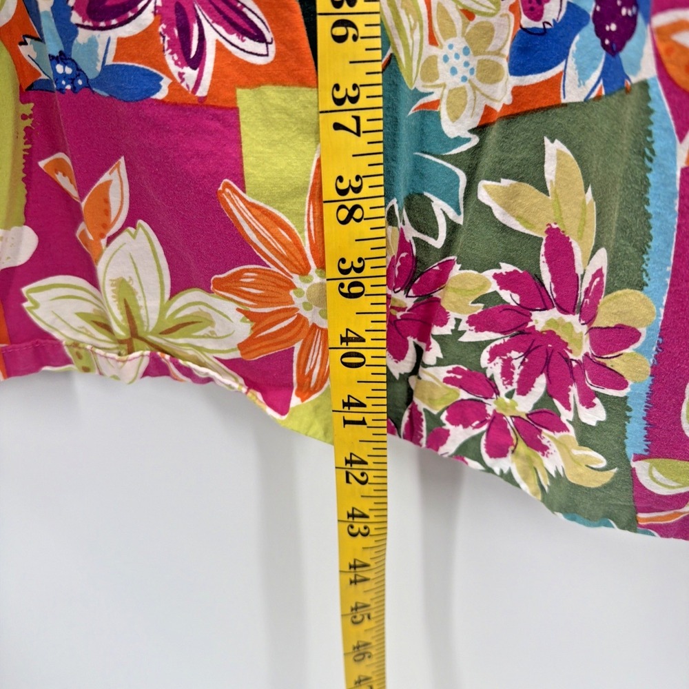 National Vtg Mumu Midi Dress Tropical Floral Women Plus 1X Grannycore Retro - Picture 6 of 7